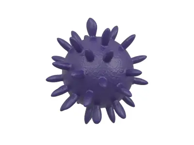 Virus v4 007 Low-poly 3D model