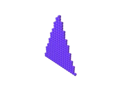 Arrow Cube Style v1 007 Low-poly 3D model