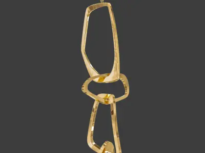 Pangea Chandelier Vertical 3D model
