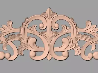 Woodworking CNC Router 3D Relief STL models used for artcam E436 3D model