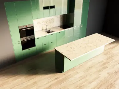 104-Kitchen8 glossy 9 3D model