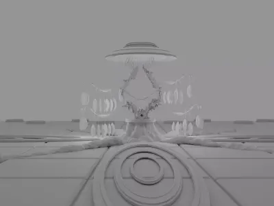 Futuristic Life Support Tree 3D model