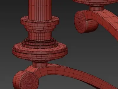 Alexander 10 Light Chandelier 3D model