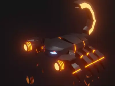 Sci-Fi Scorpion 3D model