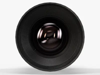 Bower 24mm f 3-5 ED AS UMC Tilt-Shift lens Low-poly 3D model