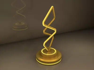 Gold Lamp 3D model