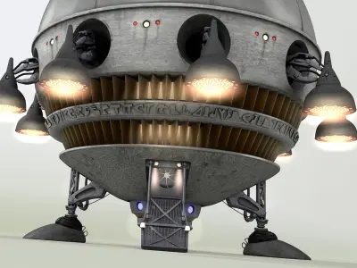 Extra Terrestrial HOME PHONE 1 Starship 3D model