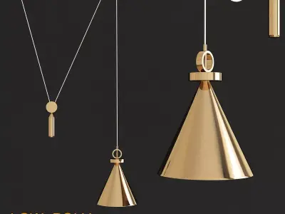 Effaya chandeleir 3d model Low-poly 3D model