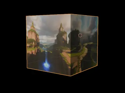 HDRI Skybox Amsterdam Canal Low-poly 3D model