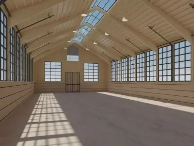 Horse Riding Hall 3D model