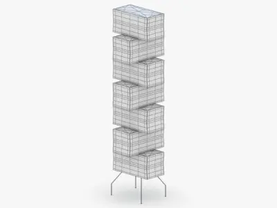 1453 - Floor Lamp Low-poly 3D model