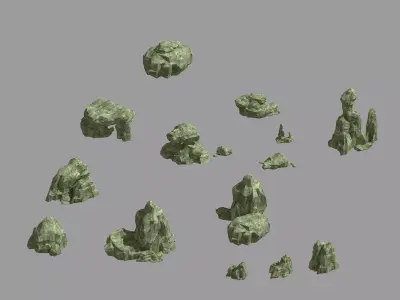 Mountain - Stone - Rockery 69 3D model