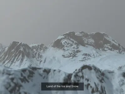 10 Snow Mountain Terrains 3D Model Pack