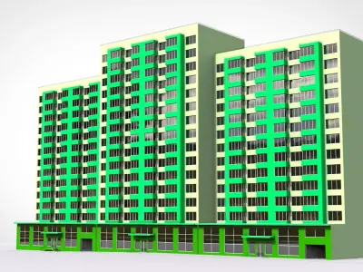 Residential complex 3D model