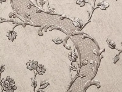 Champagne Vine Damask Wallpaper  Texture