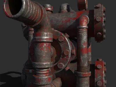 old Water Pipe  3D model