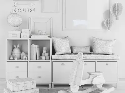Childroom Decor-04 3D model