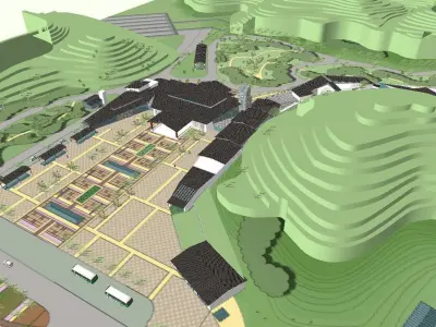 vacation spot-Resort-Fashion Leisure Hotel-0256 3D model