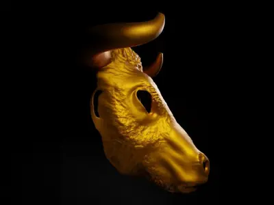Bull - Animal Cosplay Face Mask 3D print model