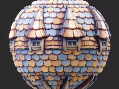 Stylized Roof Seamless Texture  Texture