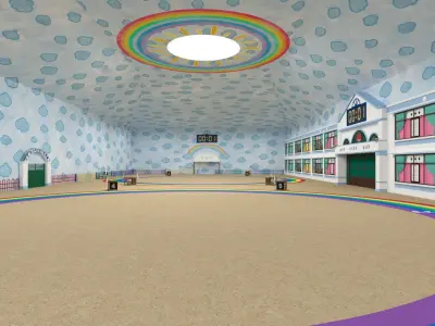 Squid Game season 2  six legs game scene  3D model