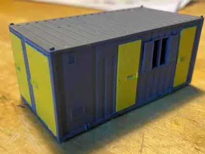 Model Railway Portable Office Accommodation Building 3D print model