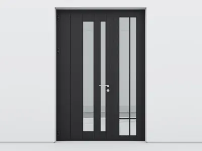 Aluminium door 210 3D model
