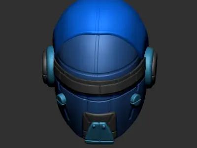 helmet high poly sculpt 3d printable 3D model 3D model 13