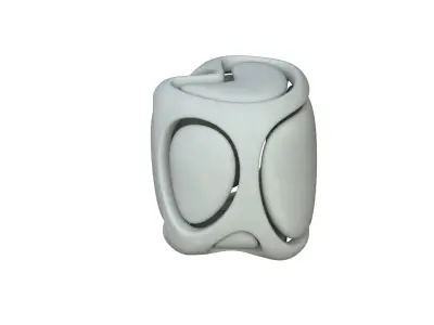 SciFi Cube Object No 67573 Low Poly Shape Low-poly 3D model