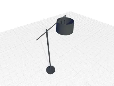 Dyanne Task-Reading Floor Light Lamp 3D model