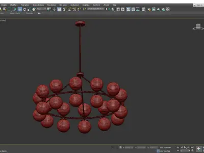 HUTCHINSON CHANDELIER Low-poly 3D model