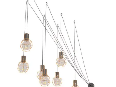 Spider Ceiling Lamp 3D model