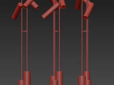 Modern Floor Lamp 3D model 7