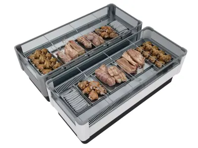 cold cupboard Low-poly 3D model