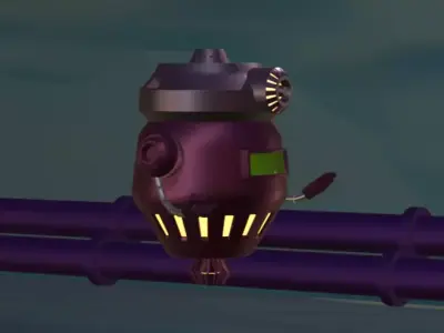 Robot Low-poly 3D model