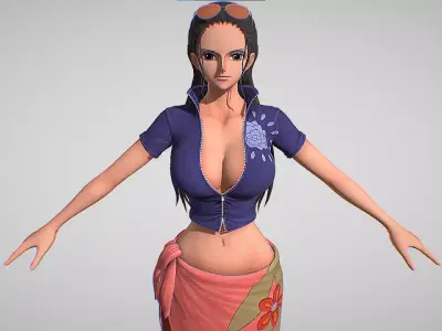 Nico Robin - One Piece - Odyssey Low-poly 3D model