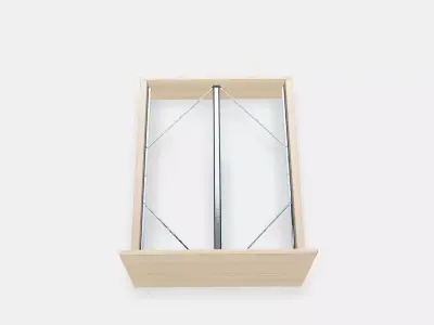 MALM Bed frame high 26 Low-poly 3D model