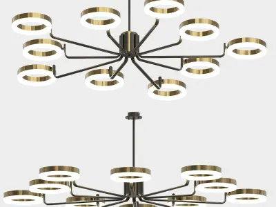 Ceiling Chandelier Lumen Lux 3D model