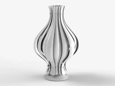 Onion Lamp Low-poly 3D model