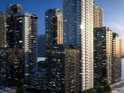 City Block Type B31 3D model