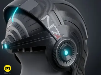 Mass Effect N7 Helmet 3D print model