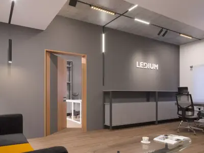 Track Light Office render 3D model