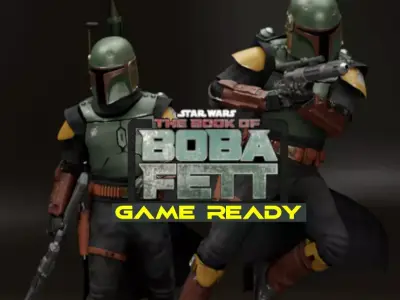 Boba Fett - The Book of Boba Fett Appearance  Low-poly 3D model