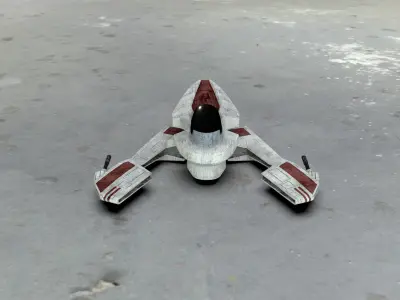 Star Wars Aurek class A-Wing starfighter 3D print model