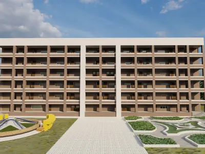 School-University -High School 3D model