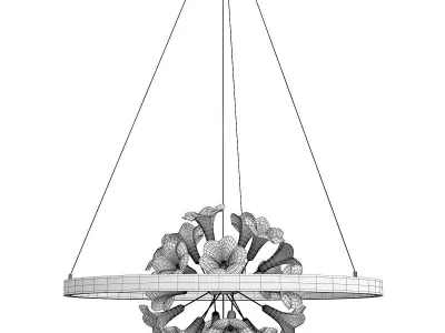 CLAYTON CHANDELIER Low-poly 3D model