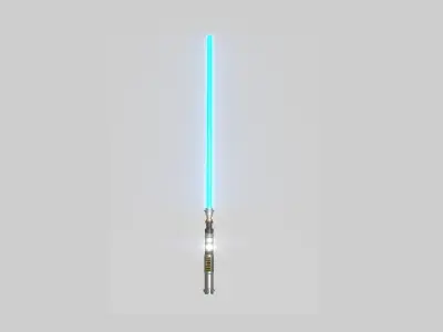 Star Wars Lightsaber 02 Blue - SciFi Character Weapon Low-poly 3D model
