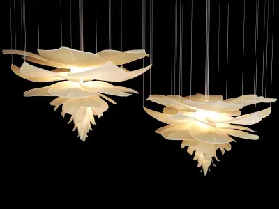 Flower Chandelier 3D model