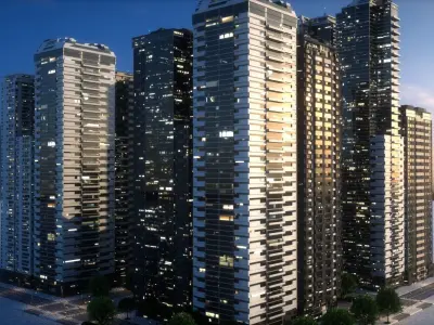 City Block Type B26 3D model