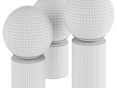 TRIBECA USB Table lamp 3D model